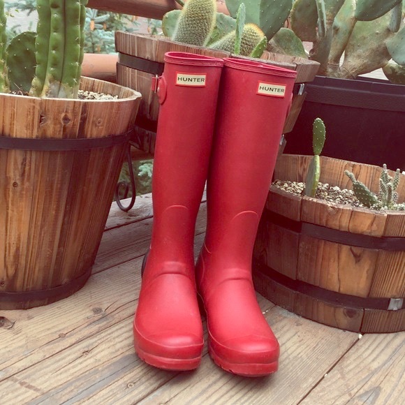 Hunter Shoes - Red Hunter Rain Boots